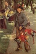 Max Liebermann Man with Parrots oil painting artist